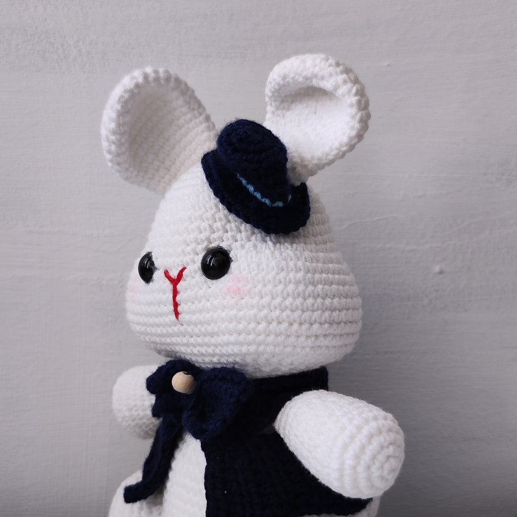 Rabbit Bunny Dressed Pendant Plushie Amigurumi