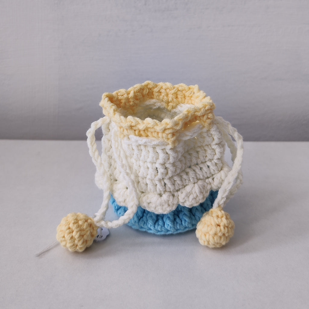 Cupcake Small Crochet Pouch Bag