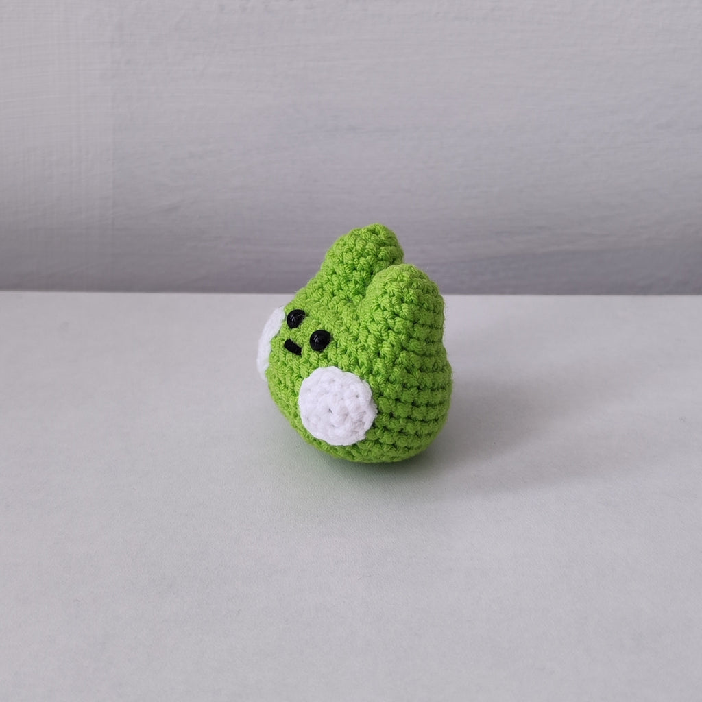 Green Rabbit Pendant Plushie Amigurumi