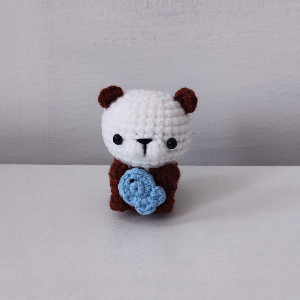 Otter With Fish Pendant Plushie Amigurumi