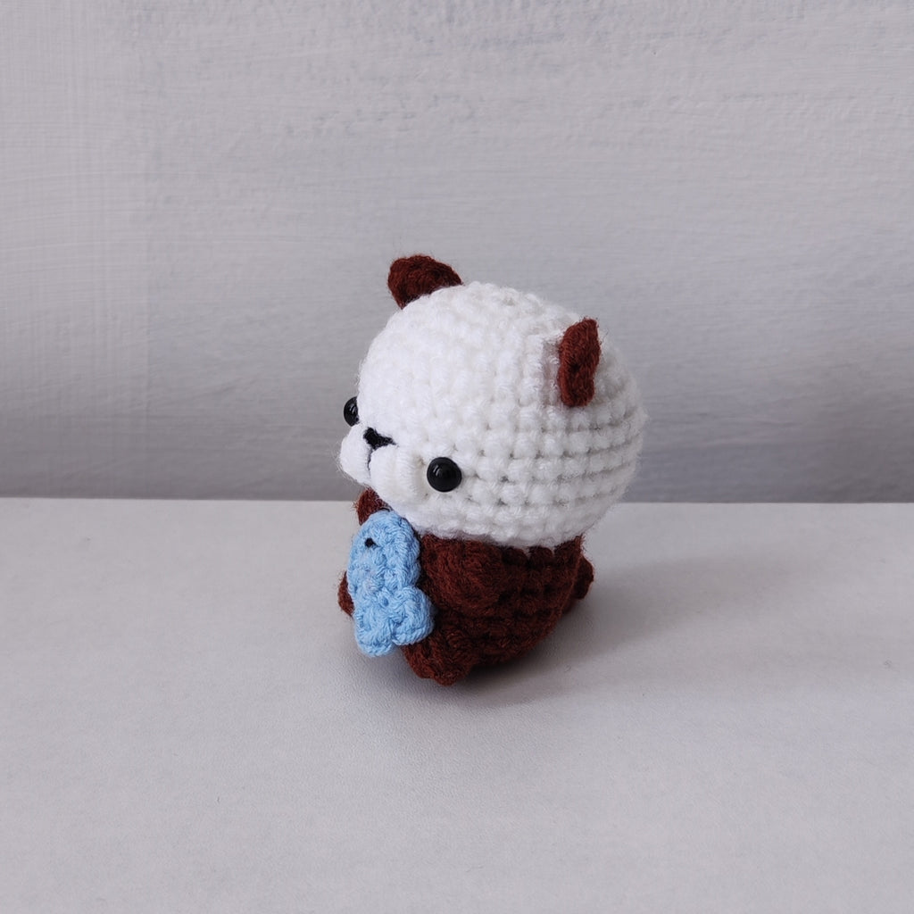 Otter With Fish Pendant Plushie Amigurumi
