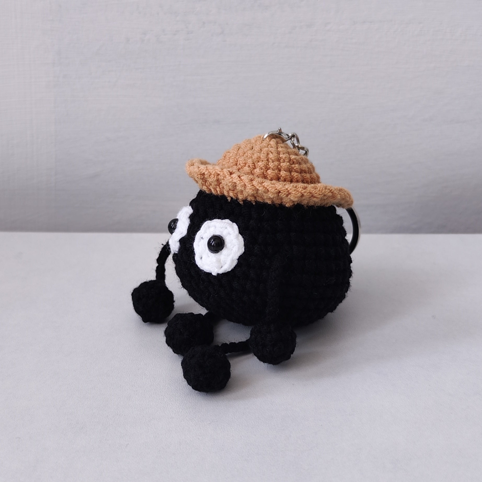 Black Ball Pendant Plushie Amigurumi