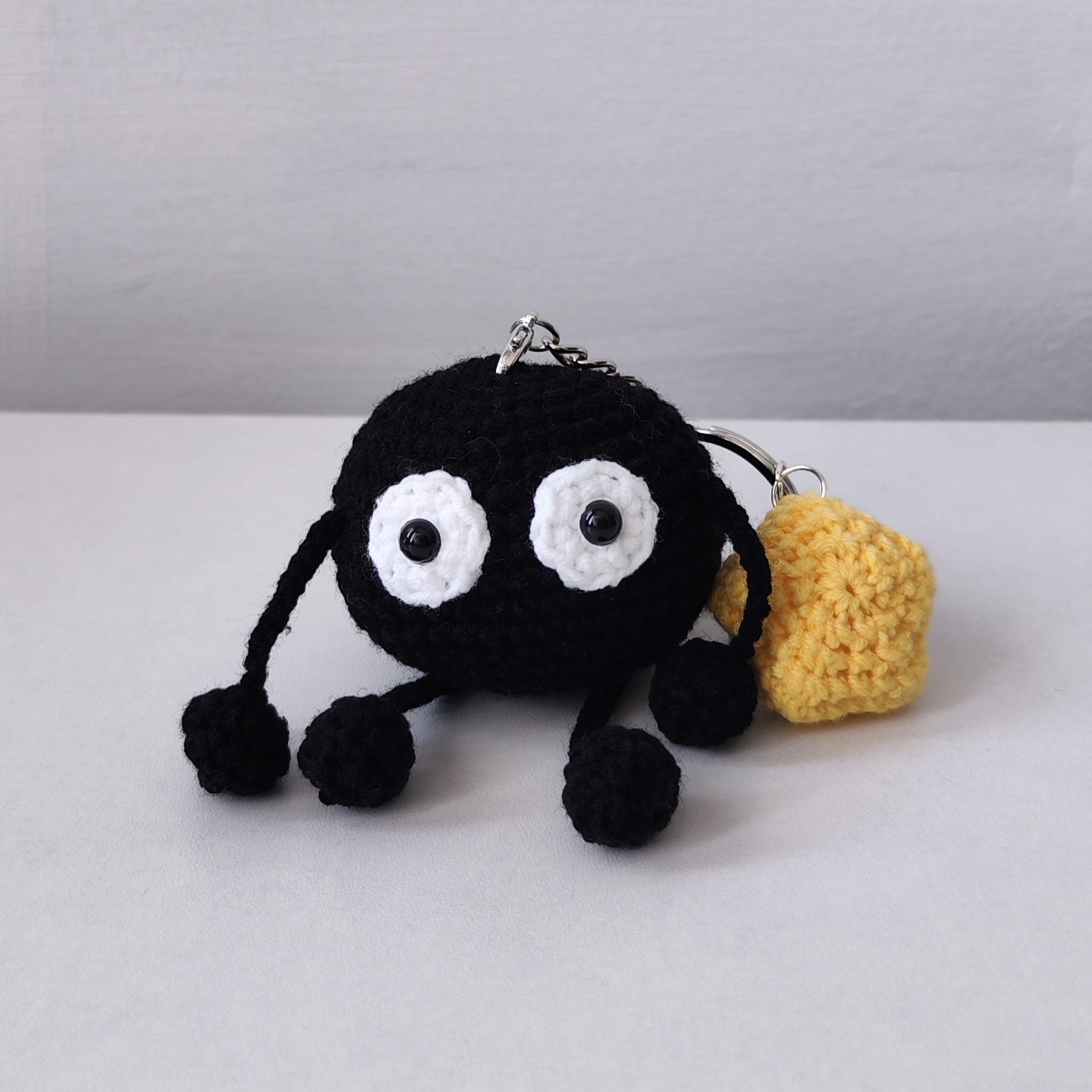 Black Ball Pendant Plushie Amigurumi