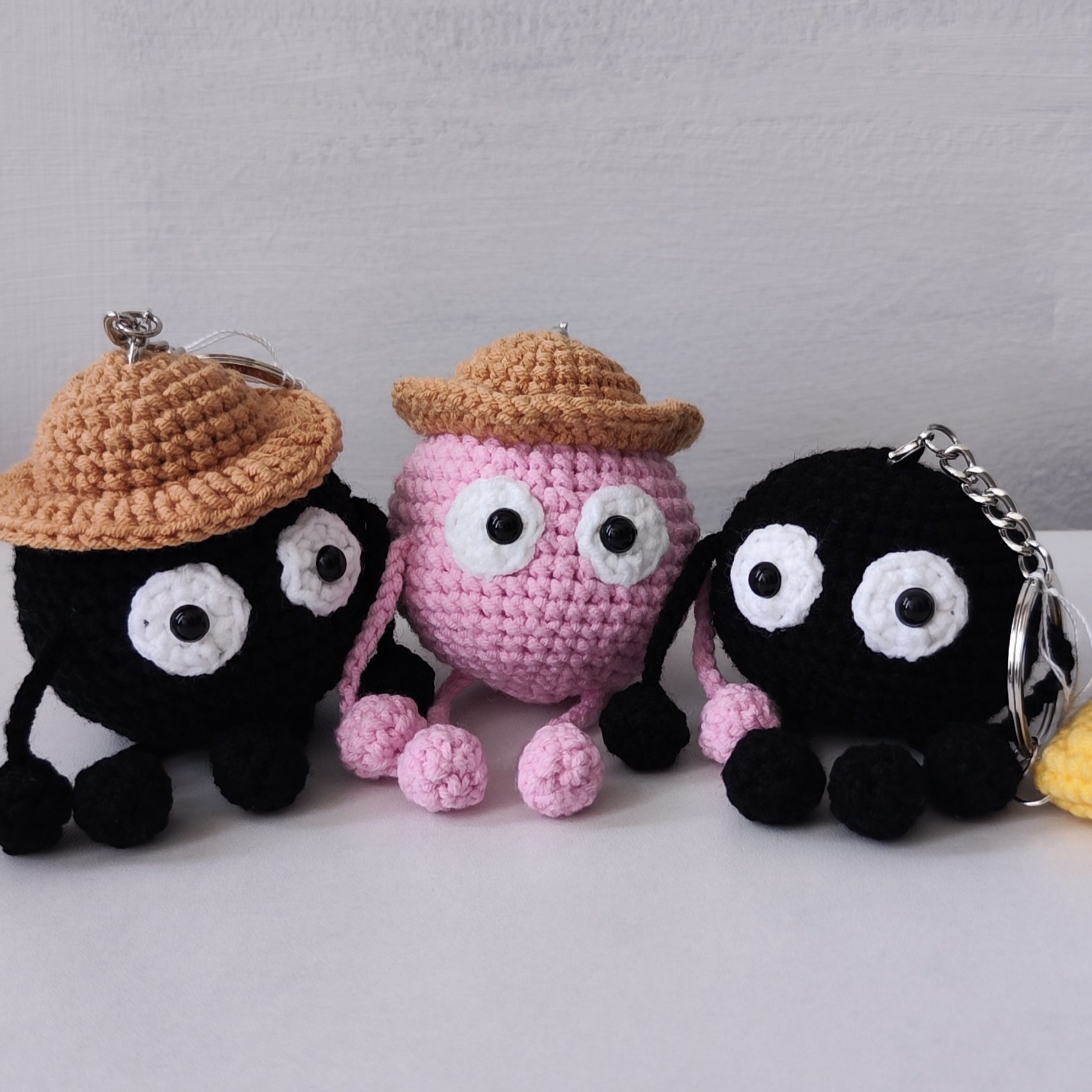 Black Ball Pendant Plushie Amigurumi