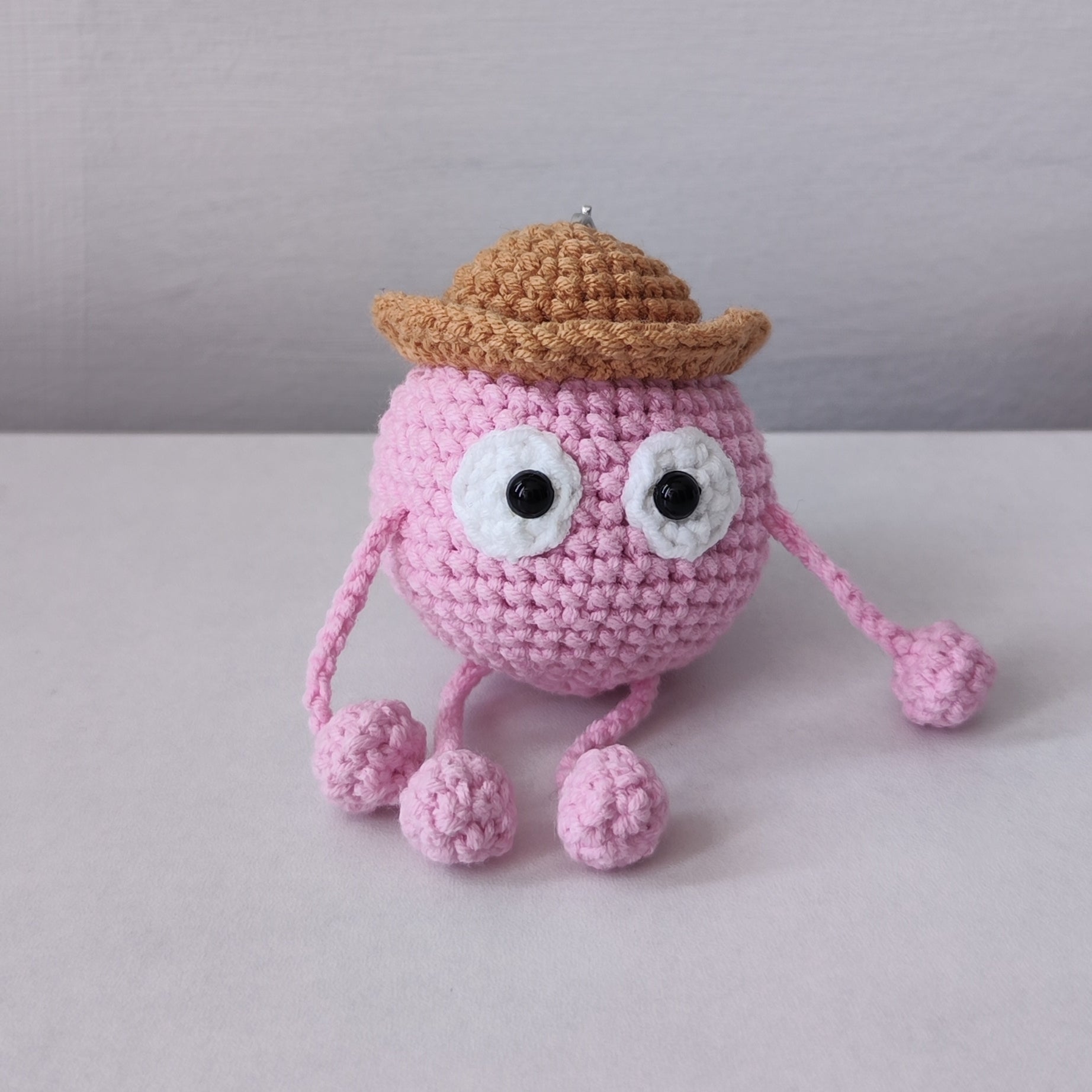 Black Ball Pendant Plushie Amigurumi