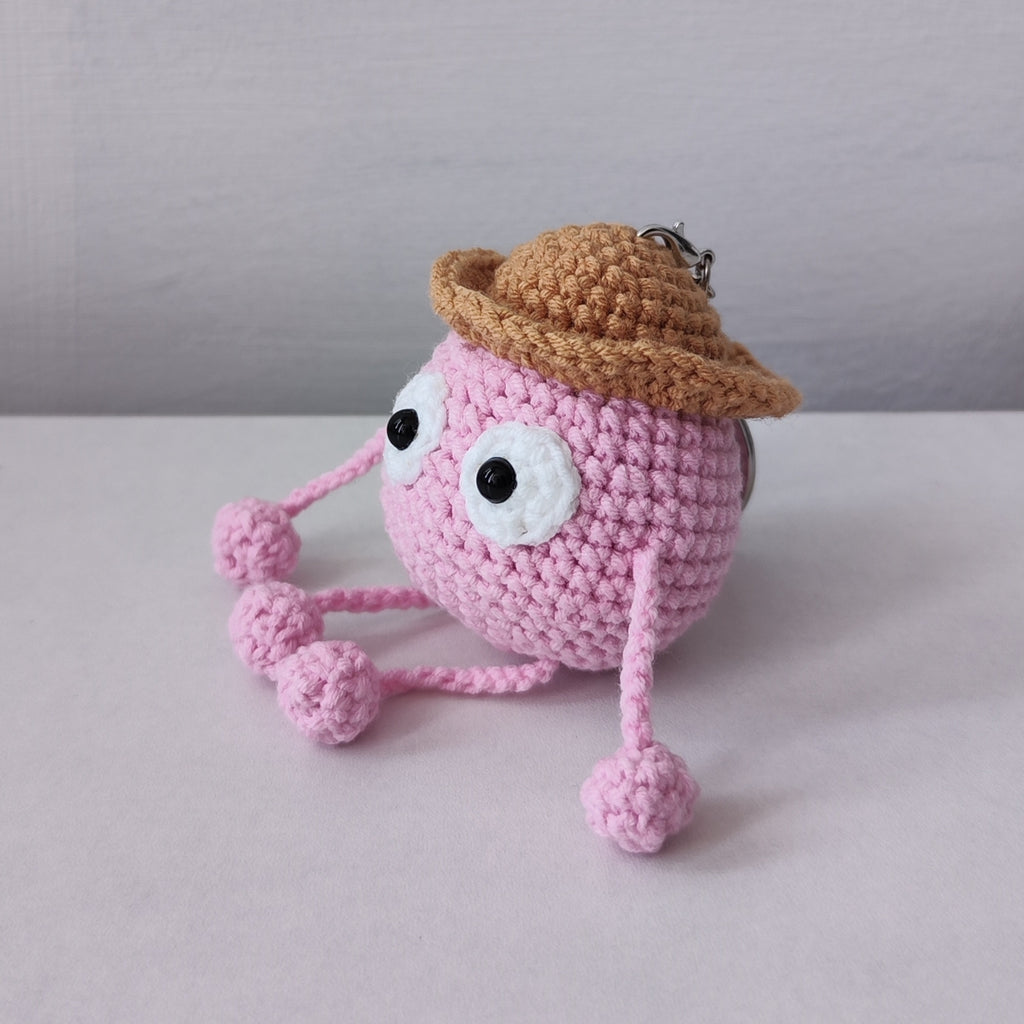 Black Ball Pendant Plushie Amigurumi