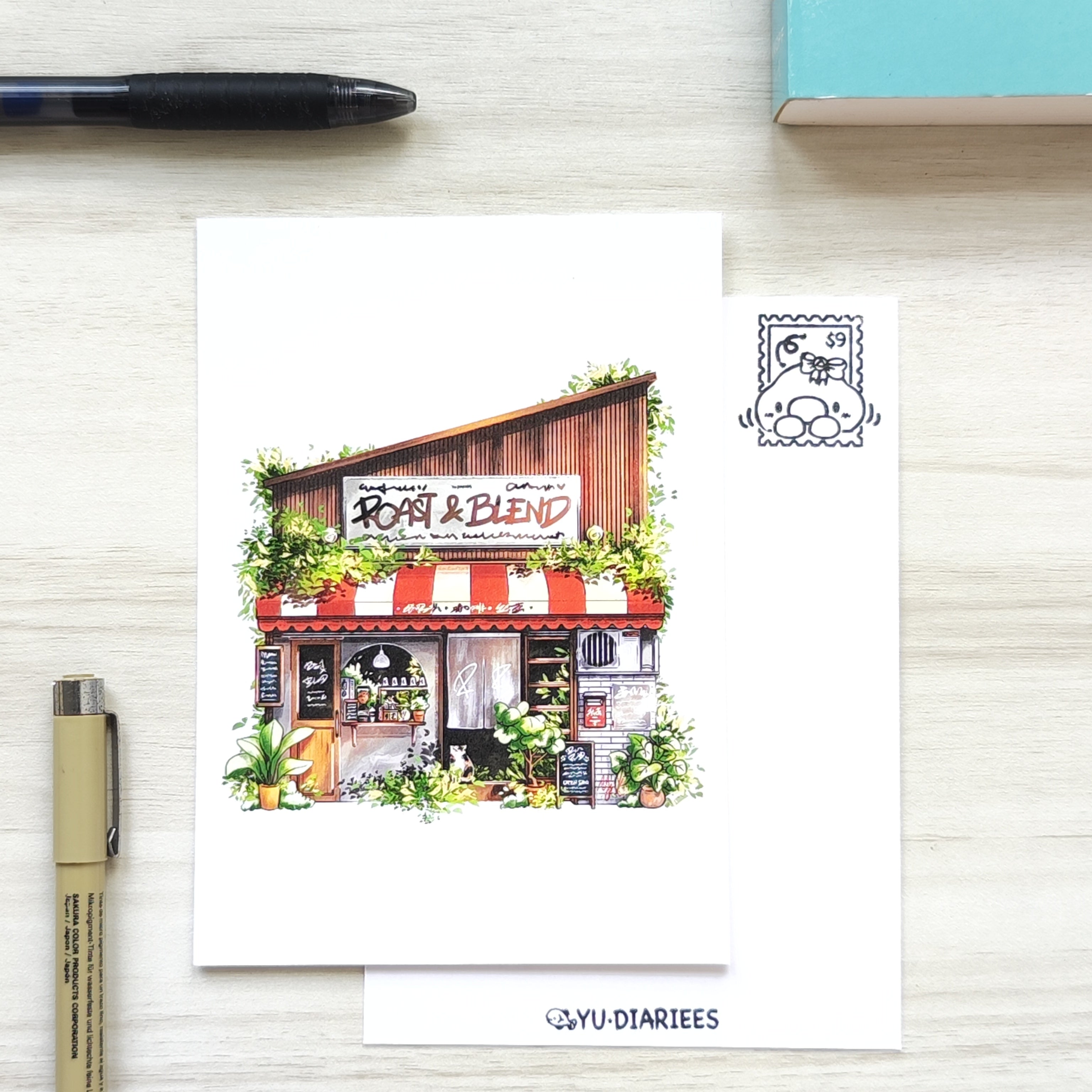 Roast Blend Cafe Postcard