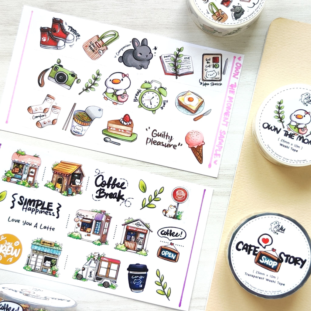 Cafe House & Own Moments Washi Tape Sampler