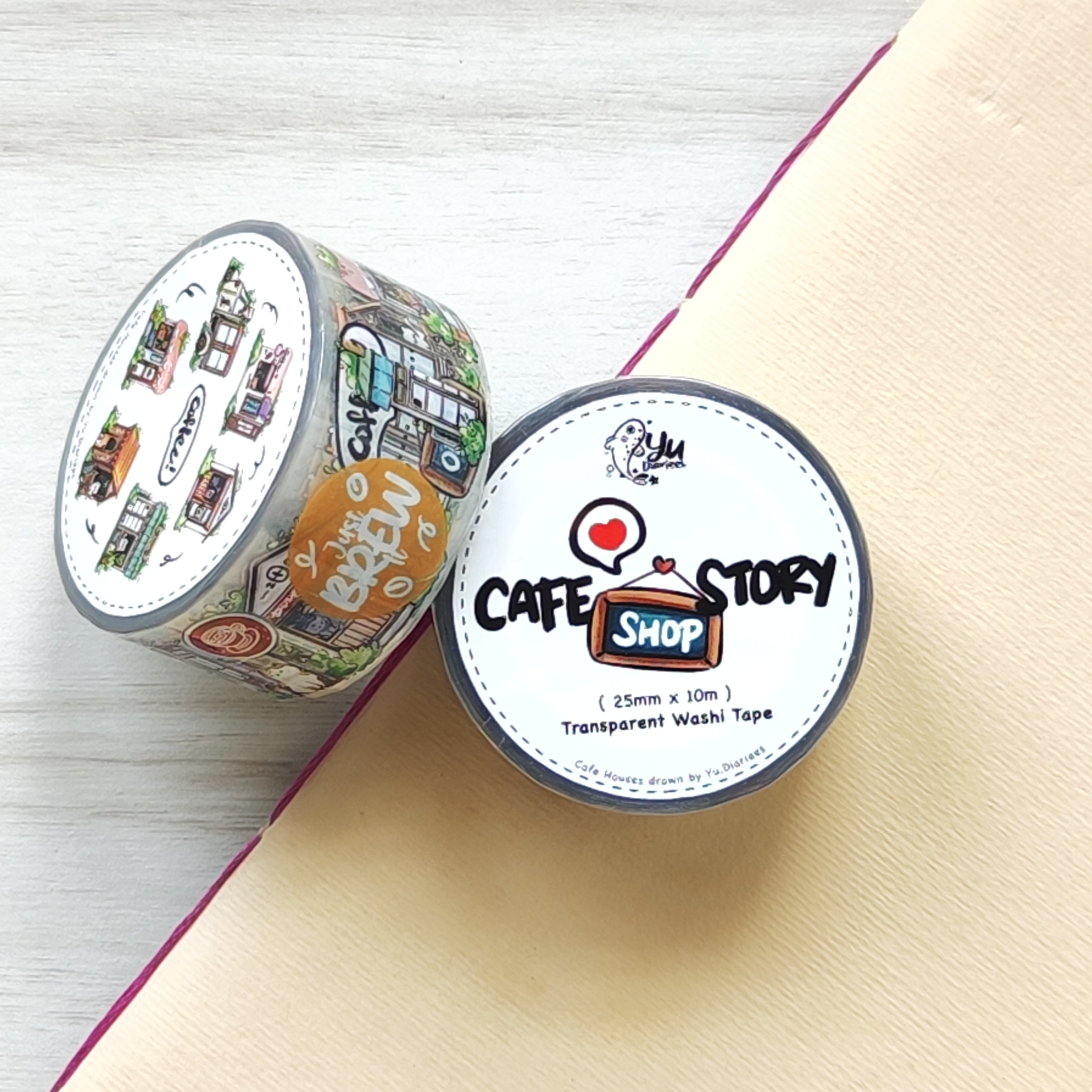 Cafe Shop Story Transparent Washi Tape