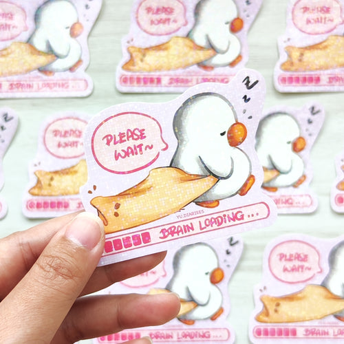 Brain Loading Sticker Flake