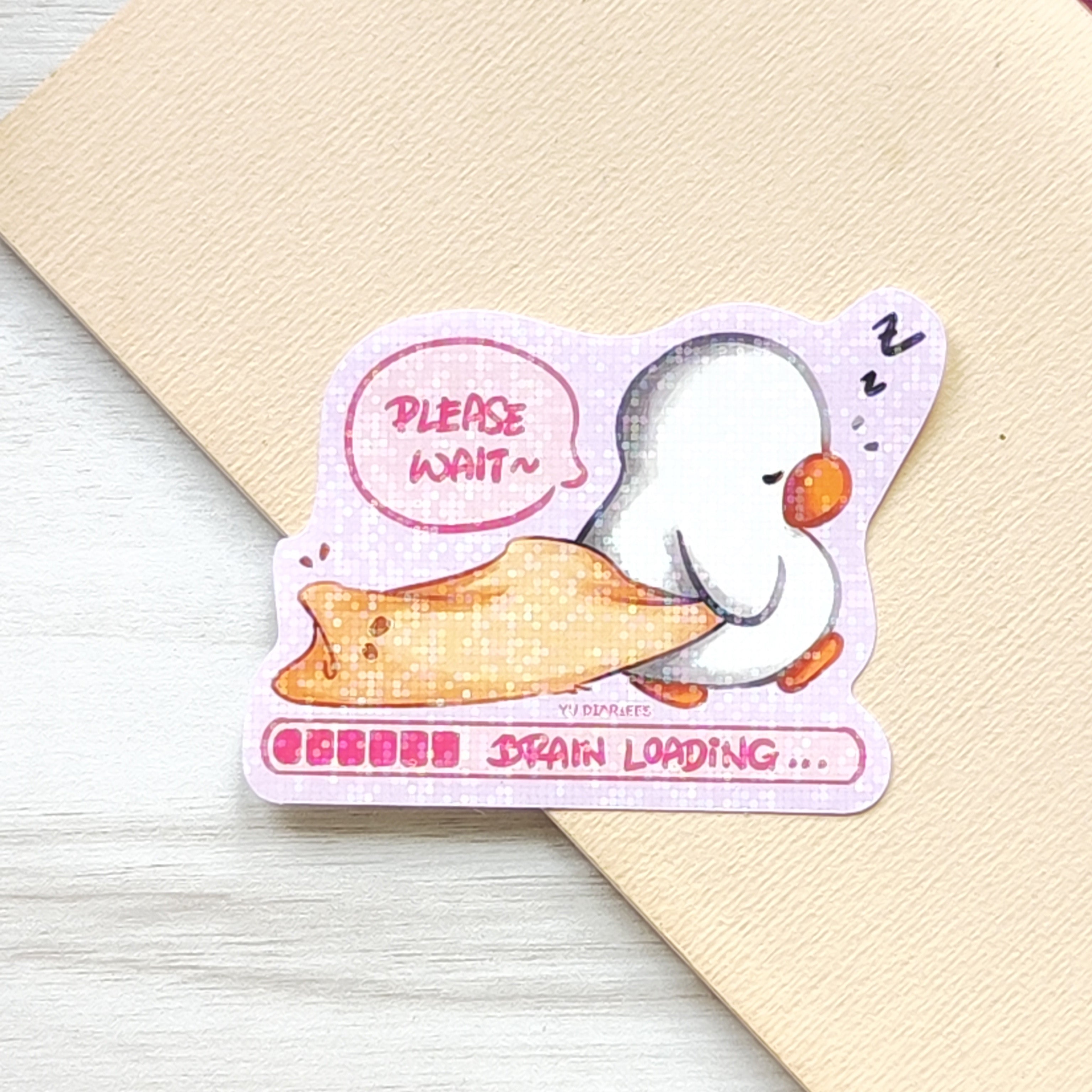 Brain Loading Sticker Flake