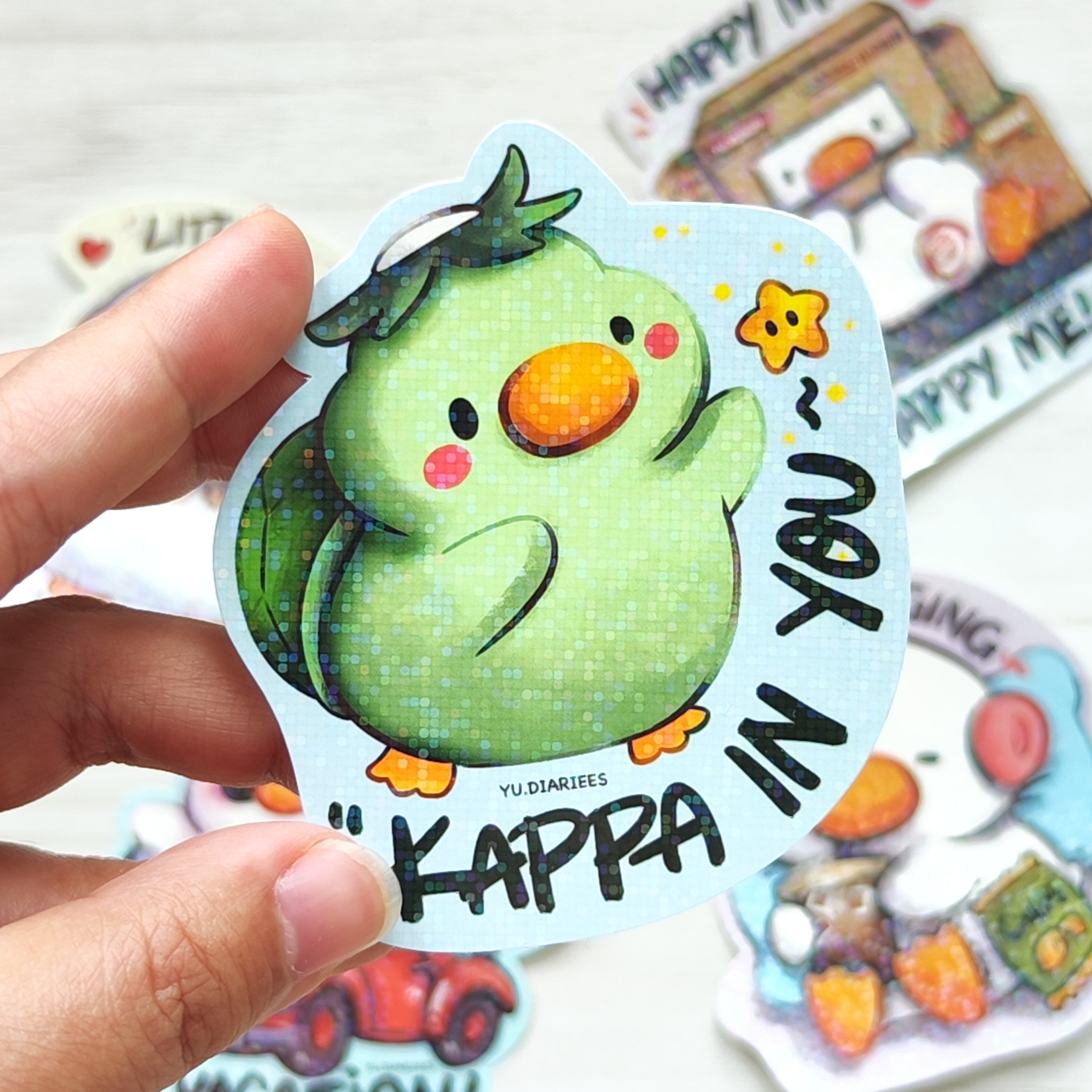 Kappa Yokai Duck Sticker Flake