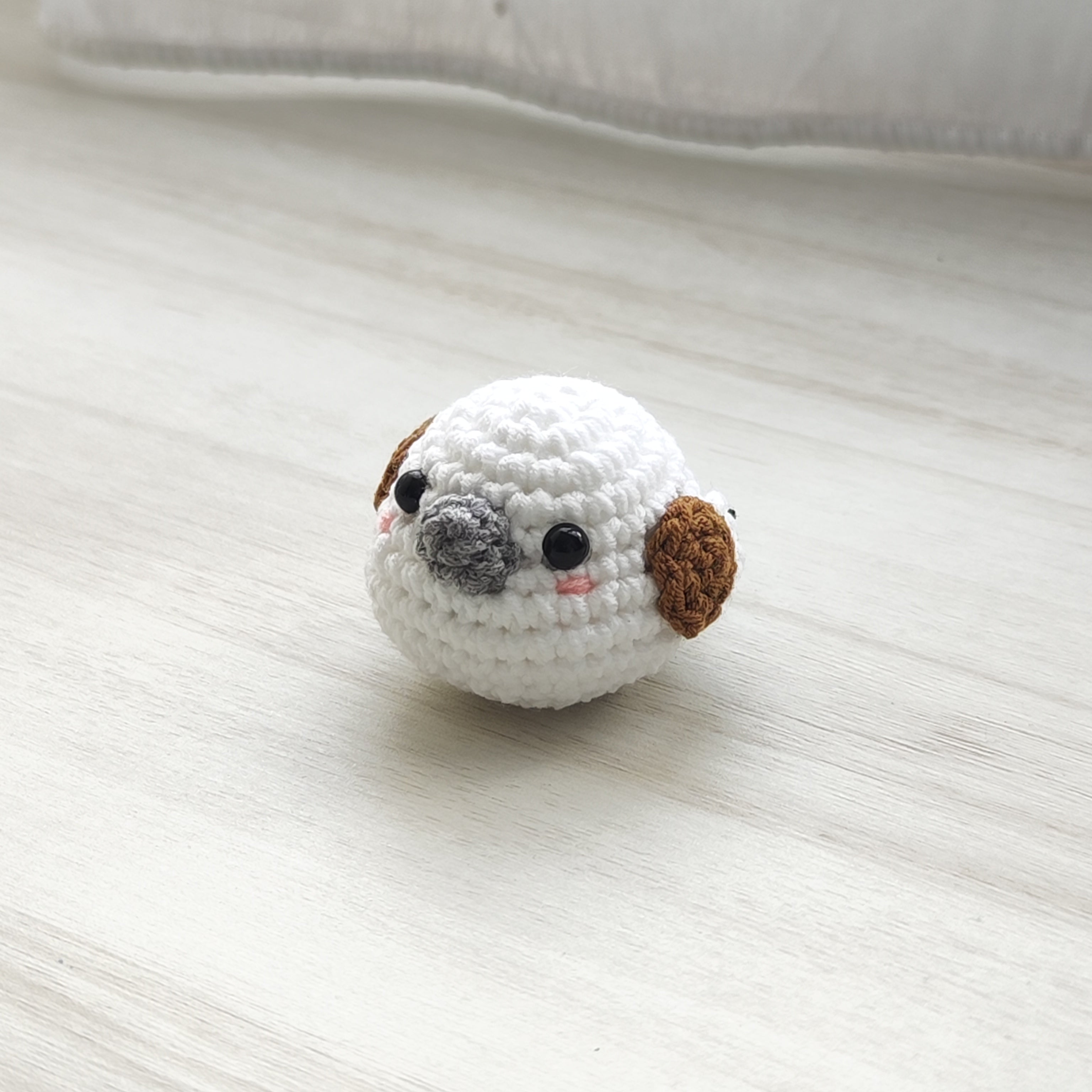 Snow Bird Pendant Plushie Amigurumi
