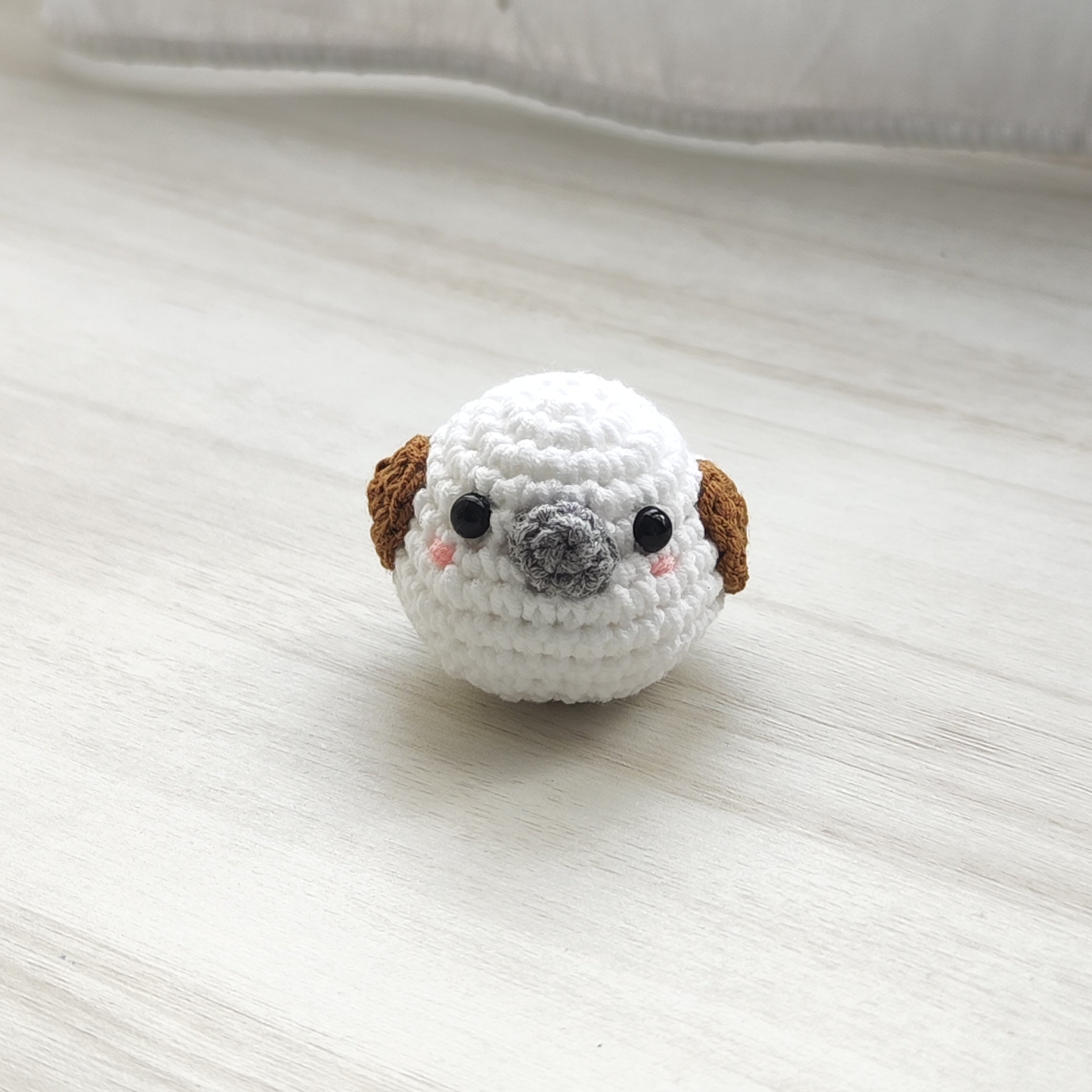 Snow Bird Pendant Plushie Amigurumi