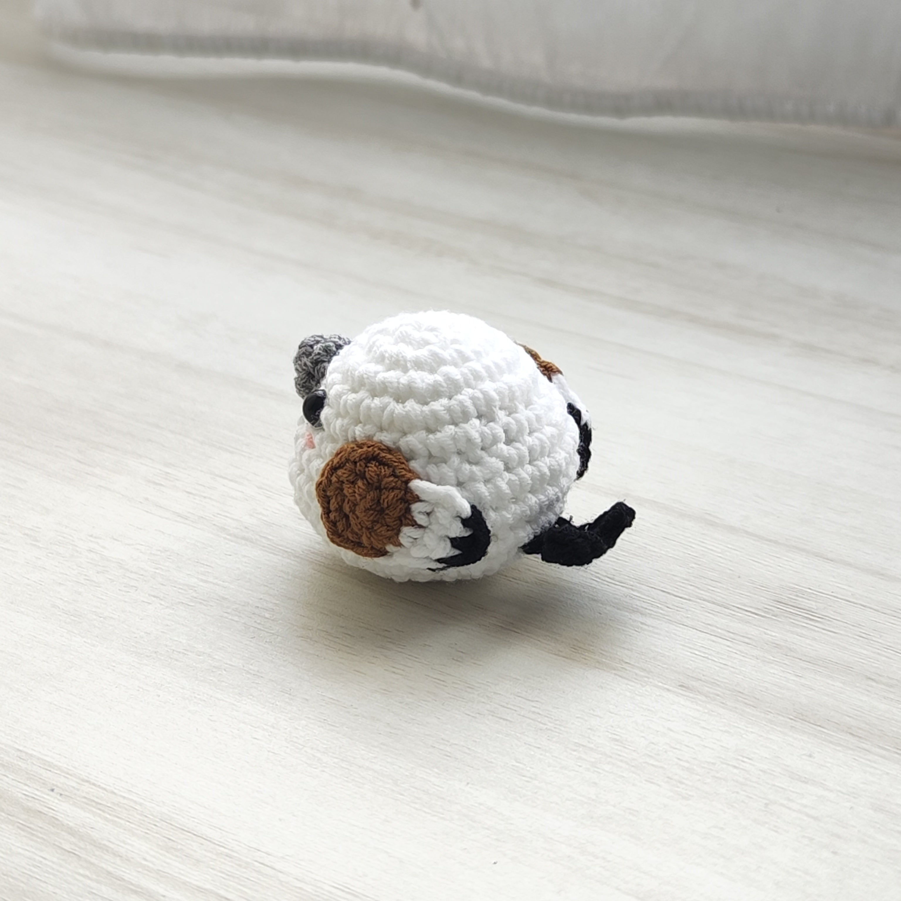 Snow Bird Pendant Plushie Amigurumi