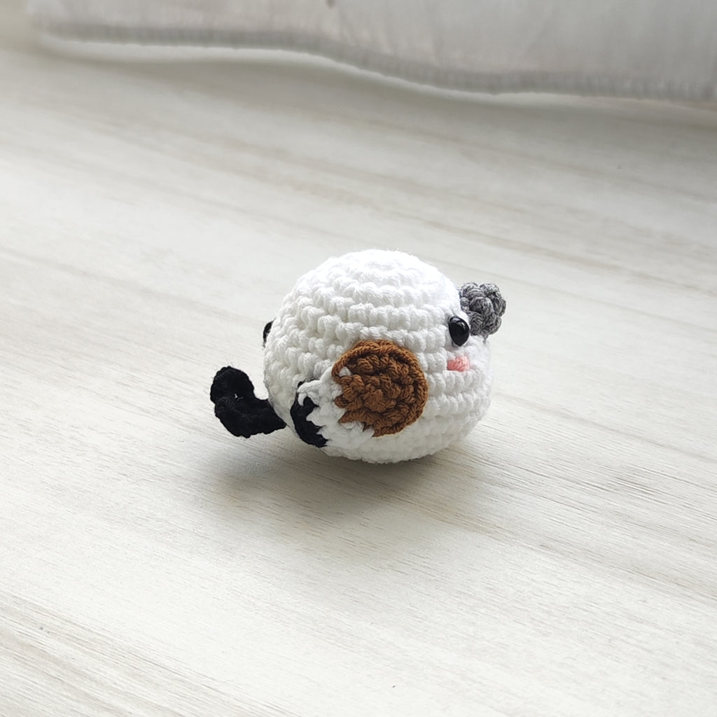 Snow Bird Pendant Plushie Amigurumi