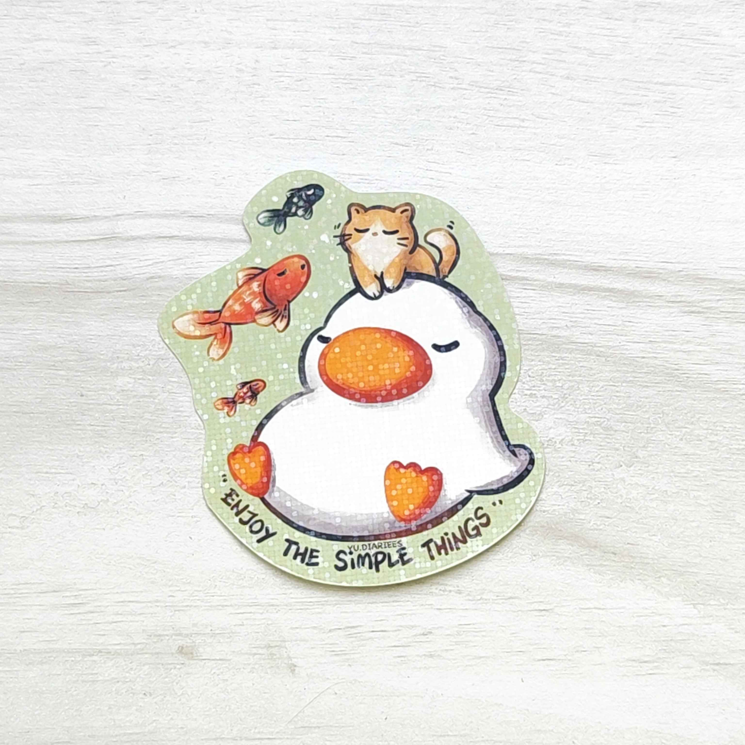 Enjoy The Simple Things Sticker Flake
