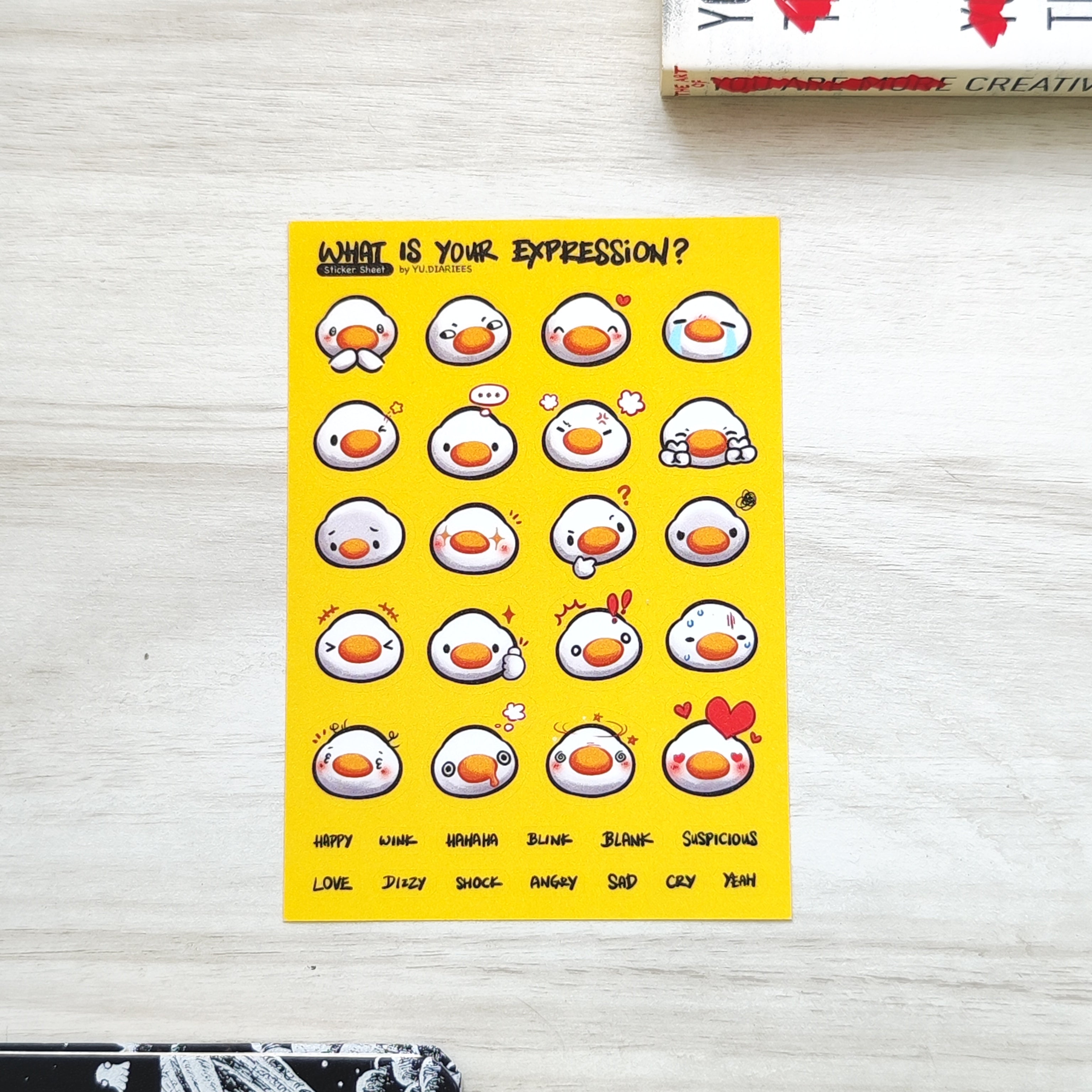 What Is Your Expression Sticker Sheet