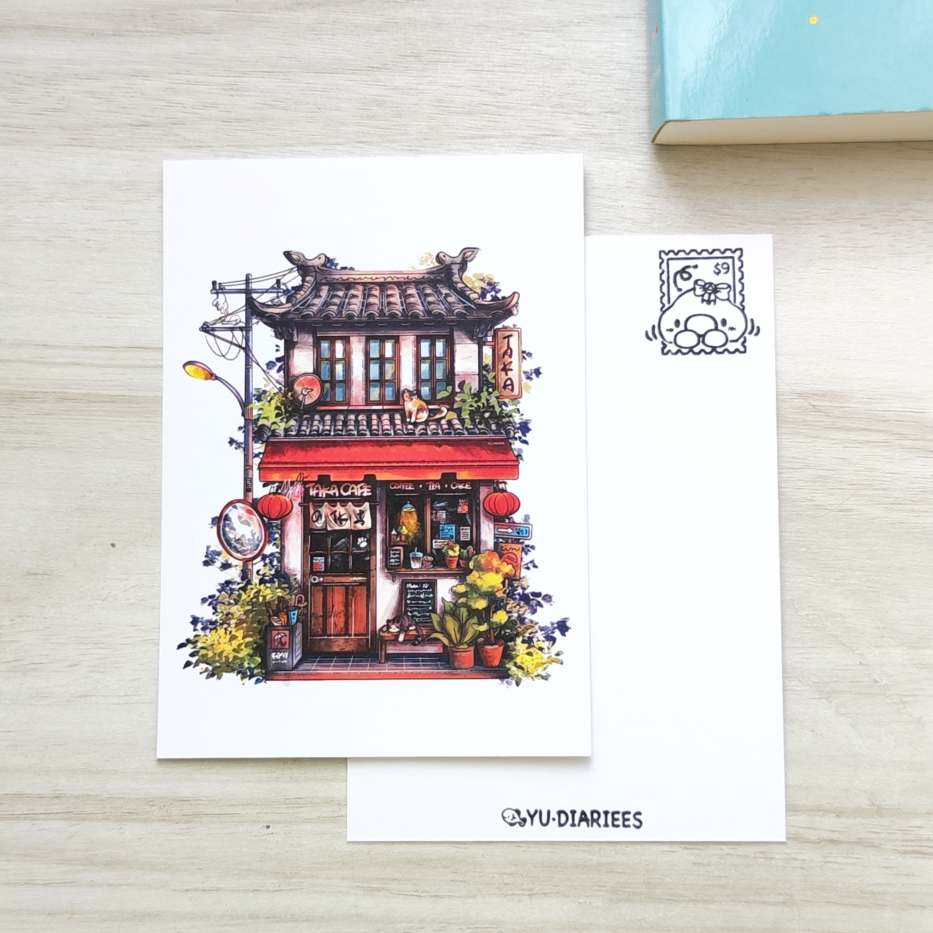 Taka Cafe Shop Postcard