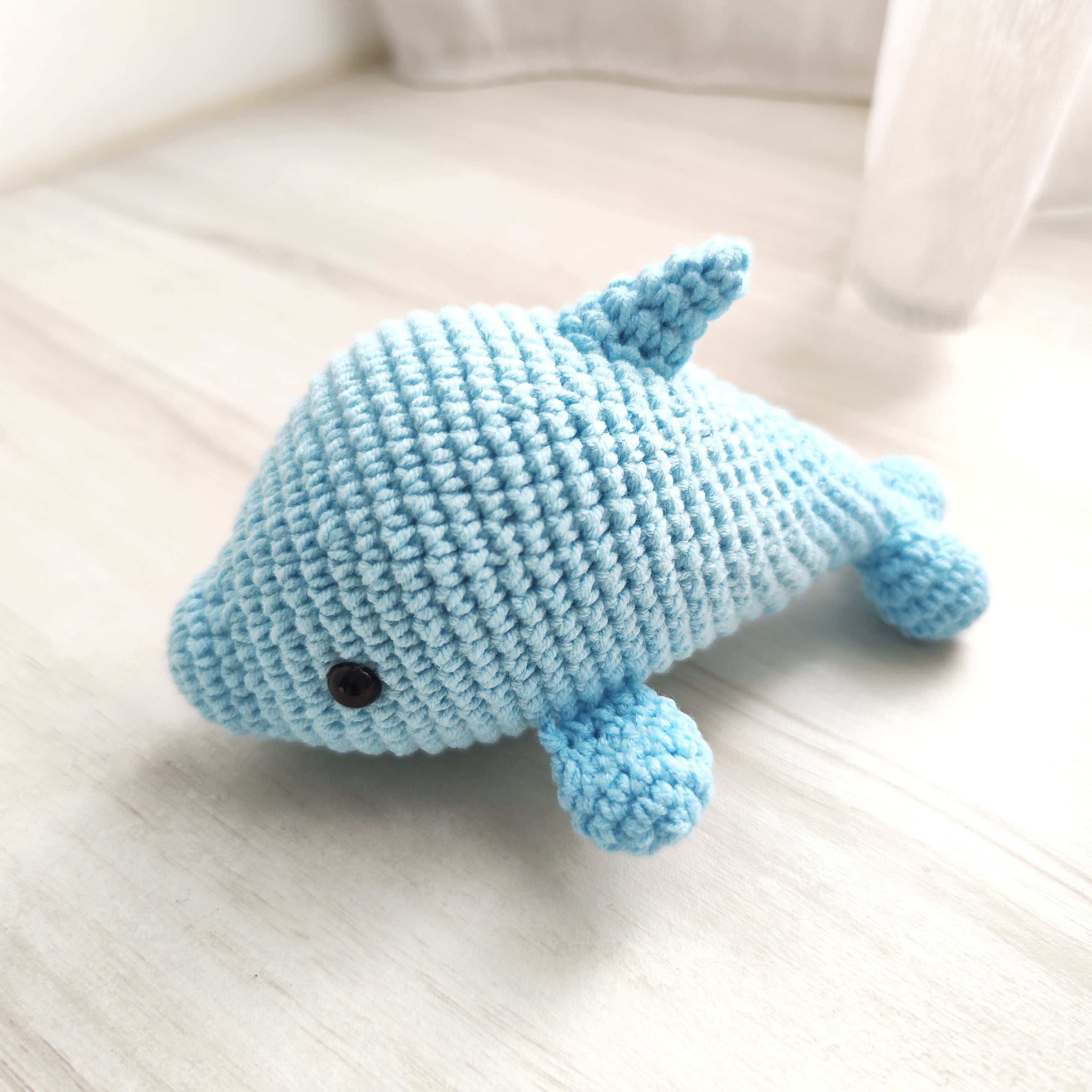 Blue Dolphin Pendant Plushie Amigurumi