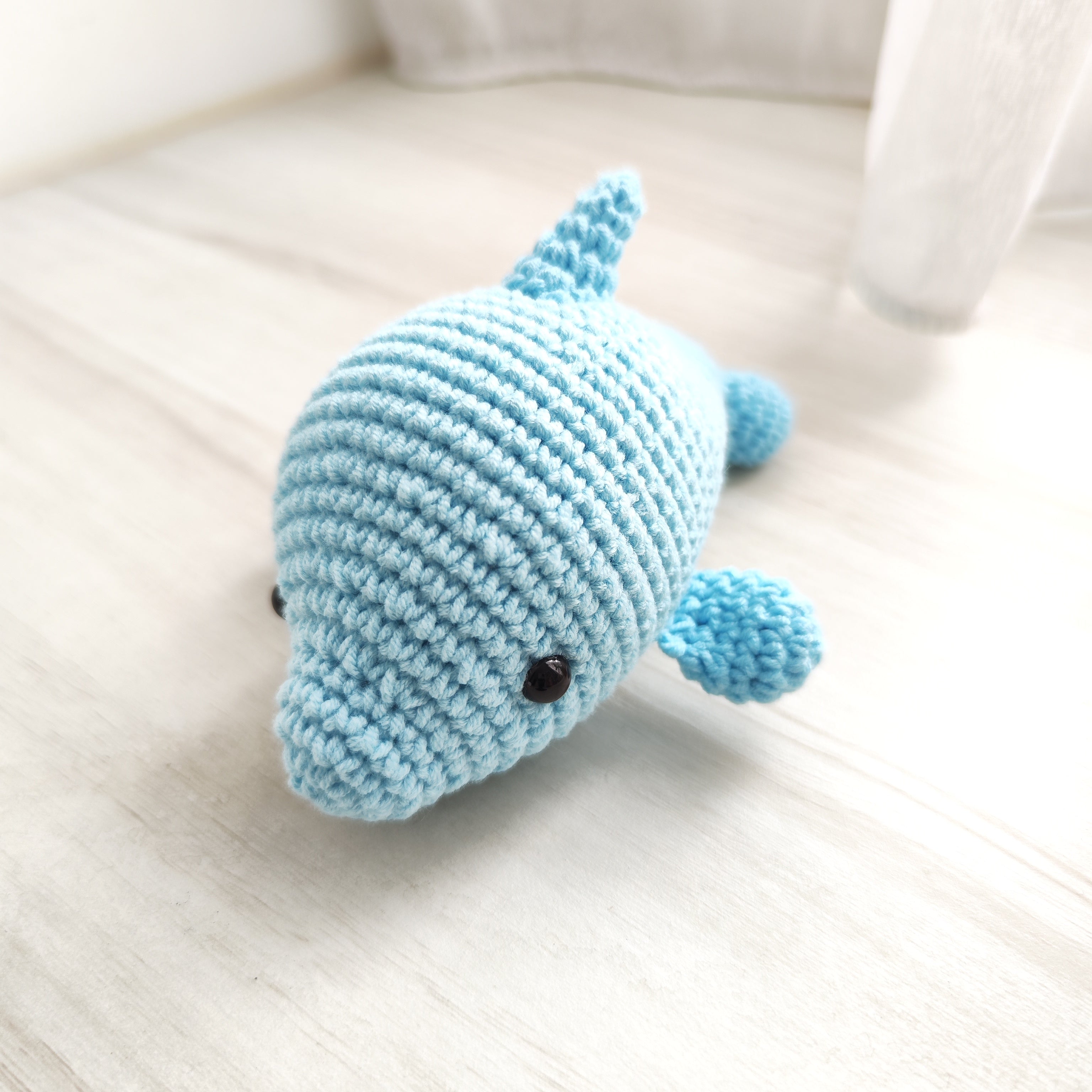 Blue Dolphin Pendant Plushie Amigurumi