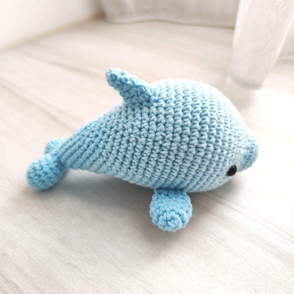 Blue Dolphin Pendant Plushie Amigurumi