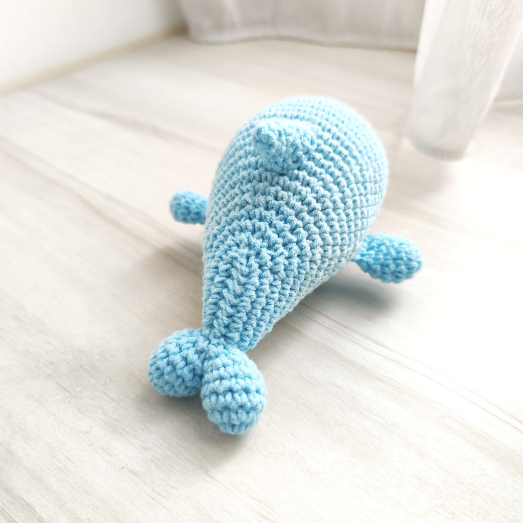 Blue Dolphin Pendant Plushie Amigurumi