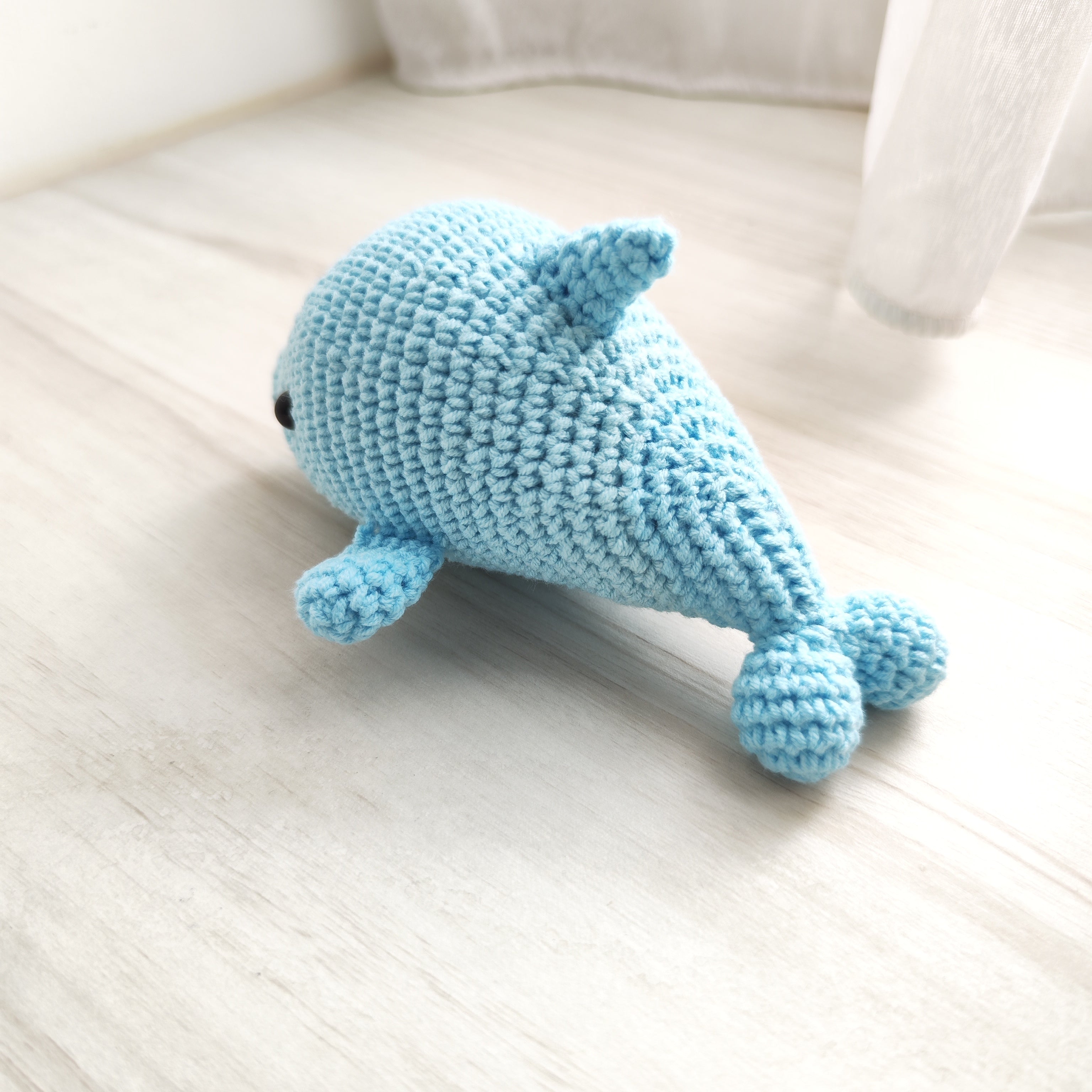 Blue Dolphin Pendant Plushie Amigurumi