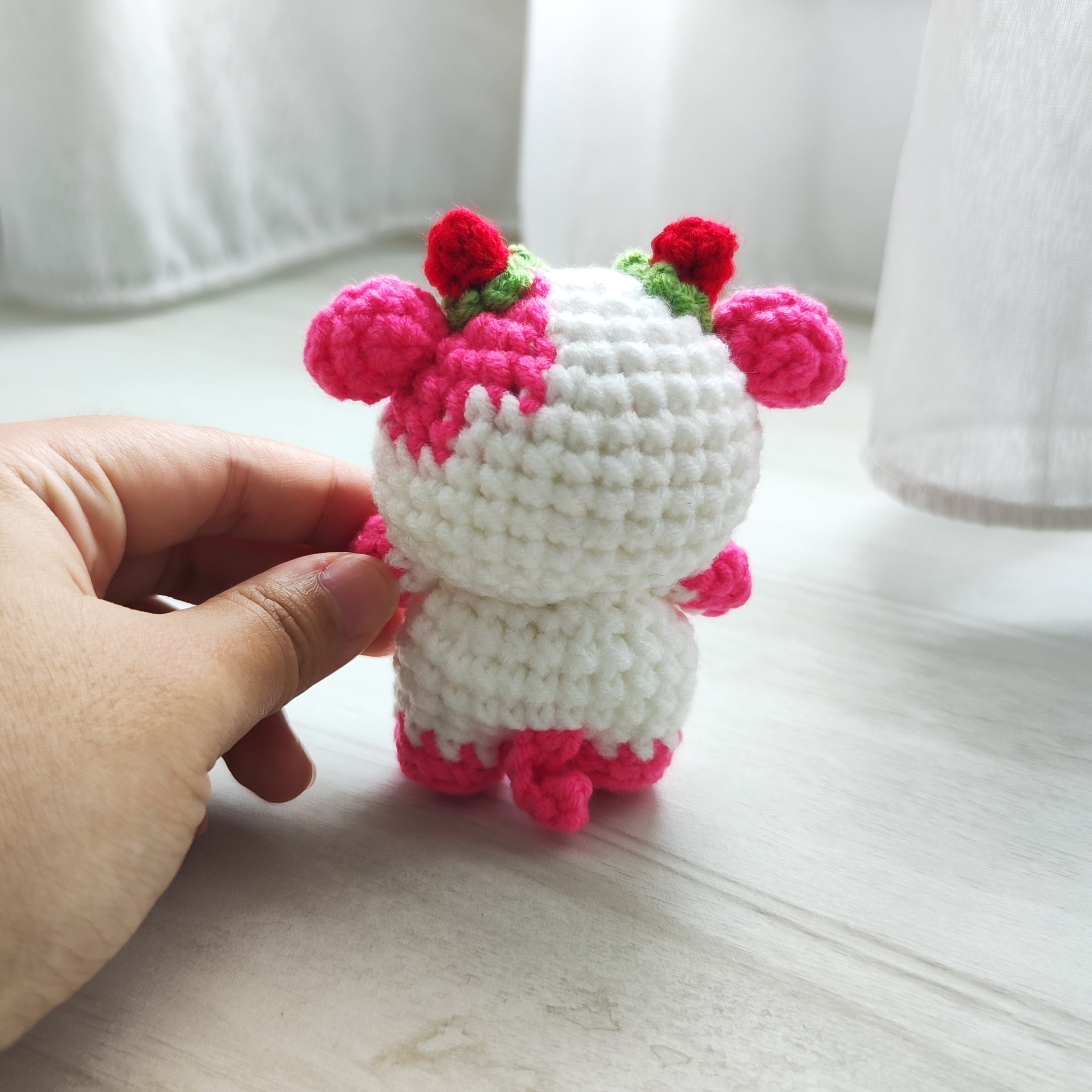 Cow Pendant Plushie Amigurumi