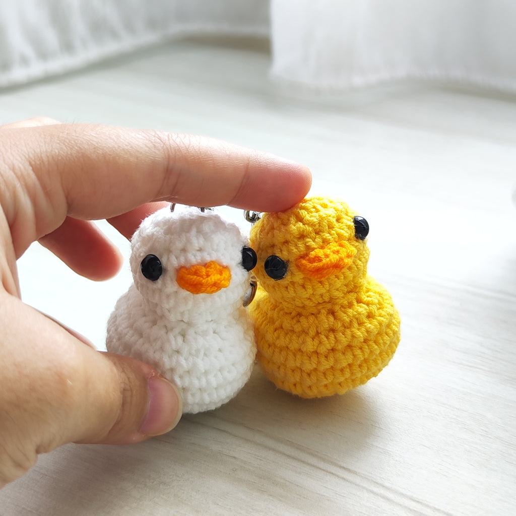 Small Duck Pendant Plushie Amigurumi