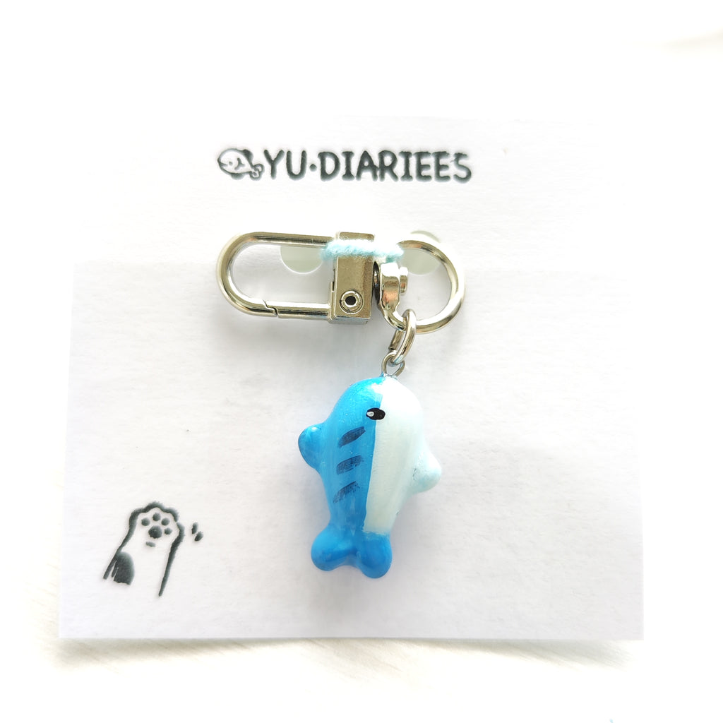 Sardine Fish Clay Charm Keyring