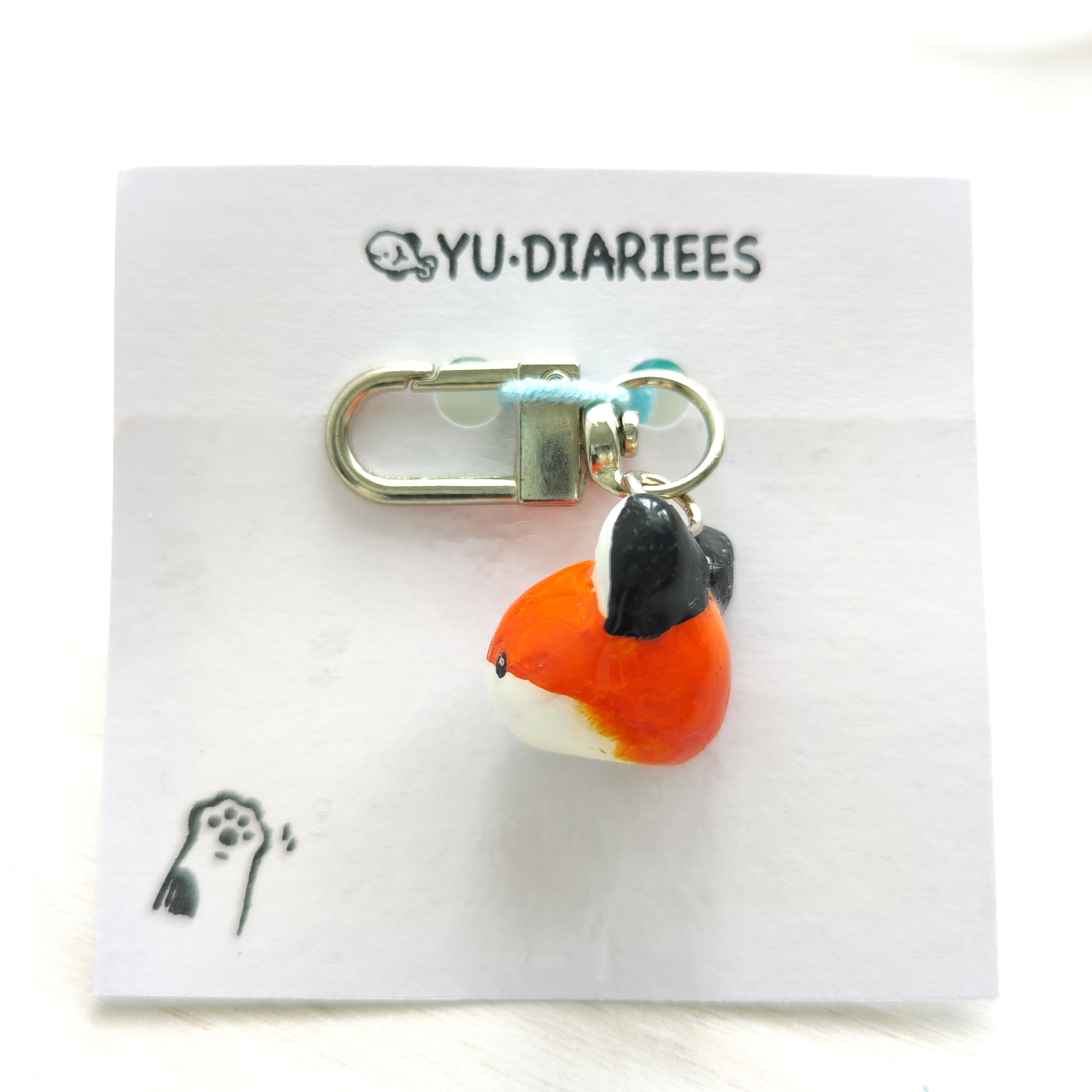 Fox Clay Charm Keyring