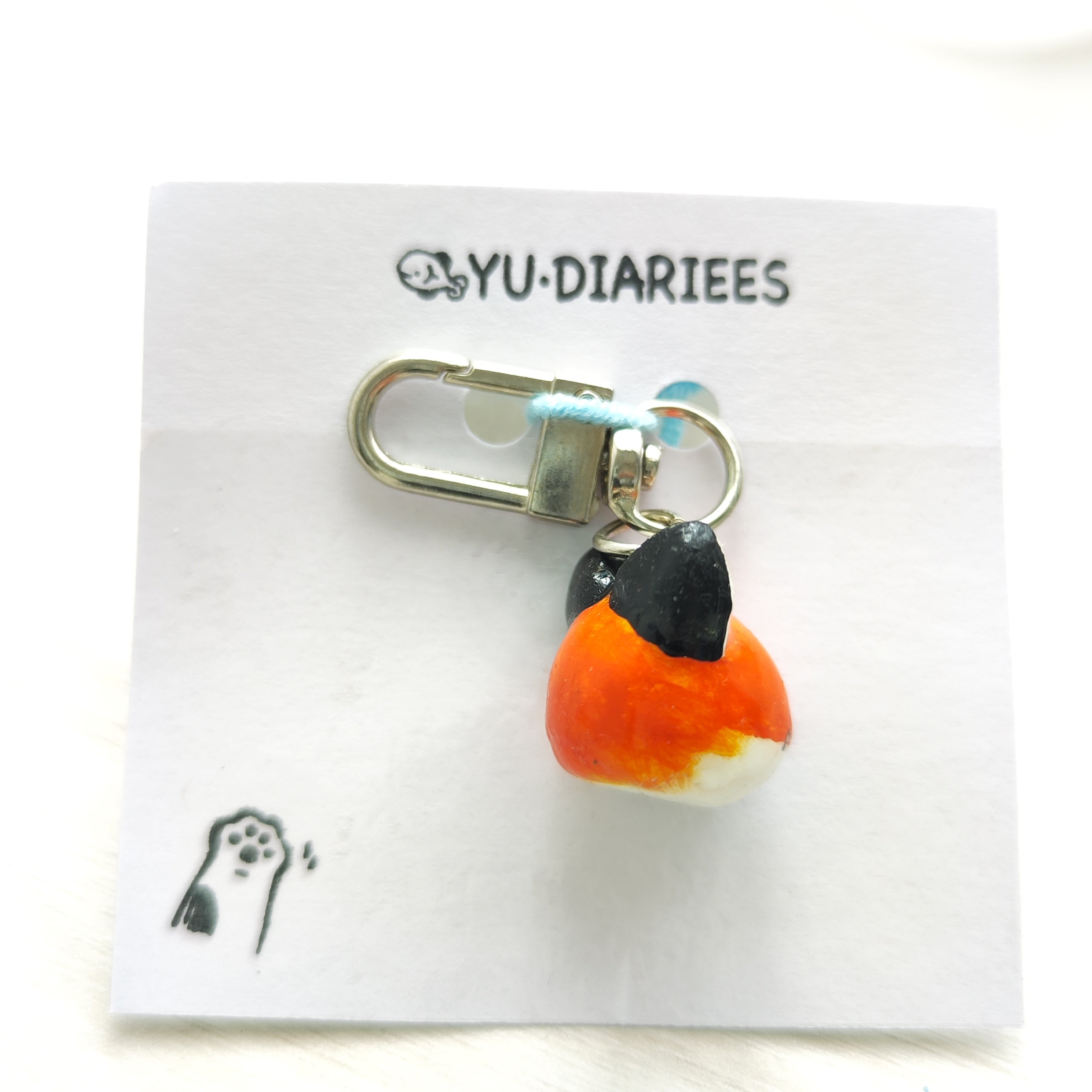 Fox Clay Charm Keyring