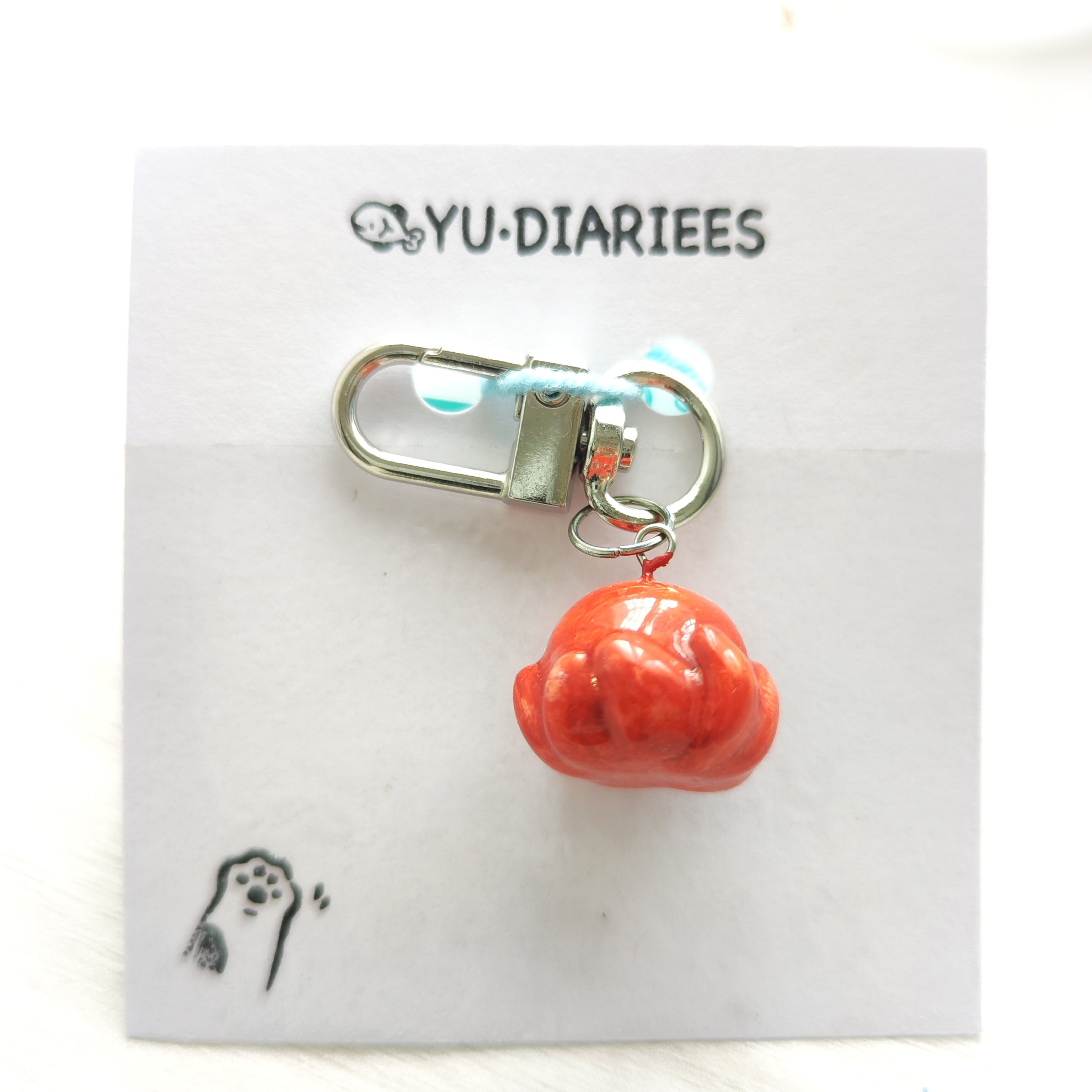 Octopus Clay Charm Keyring