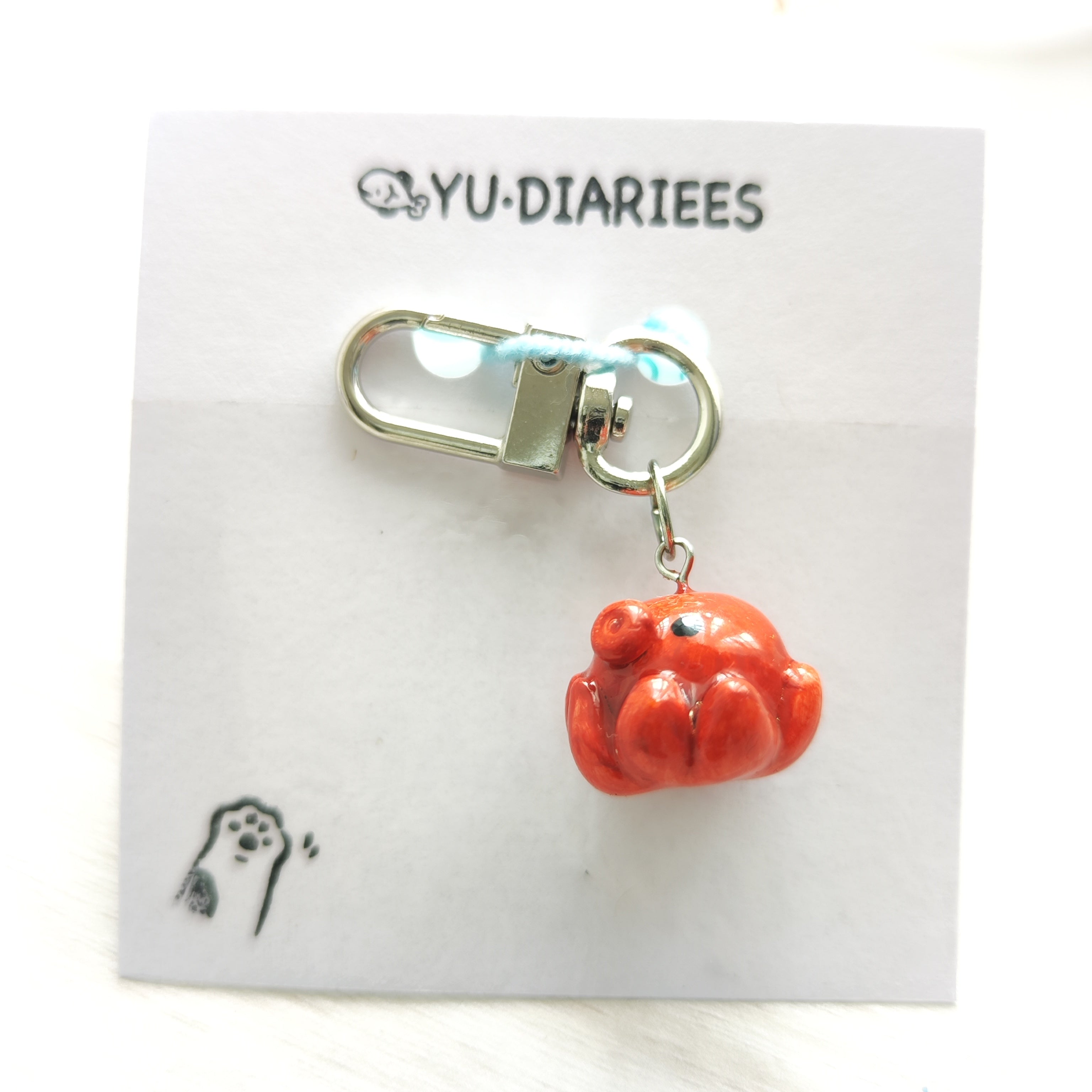Octopus Clay Charm Keyring
