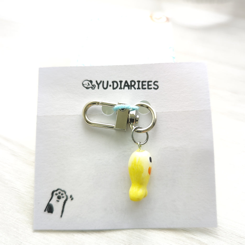 Small Fish Fry Clay Charm Keyring