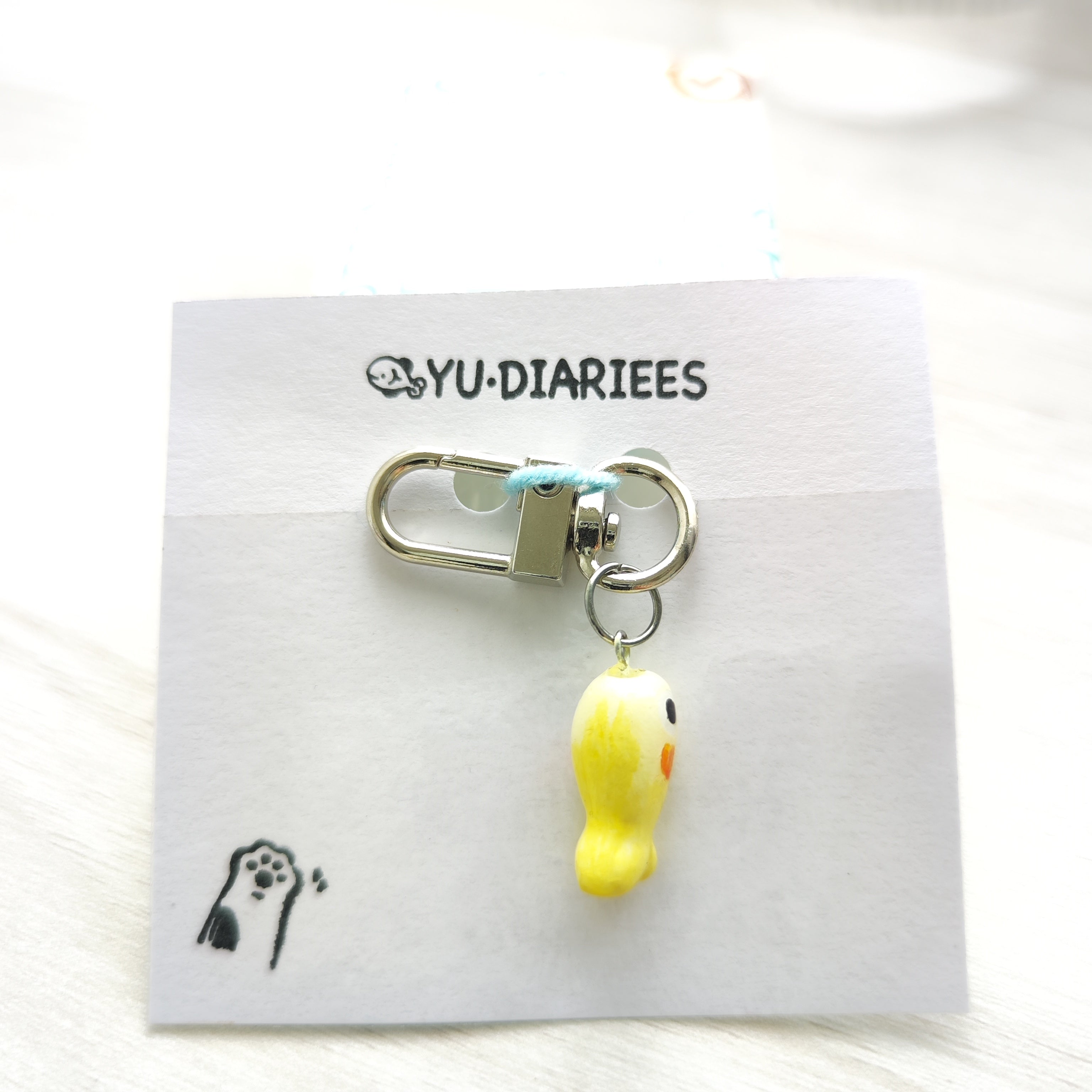 Small Fish Fry Clay Charm Keyring