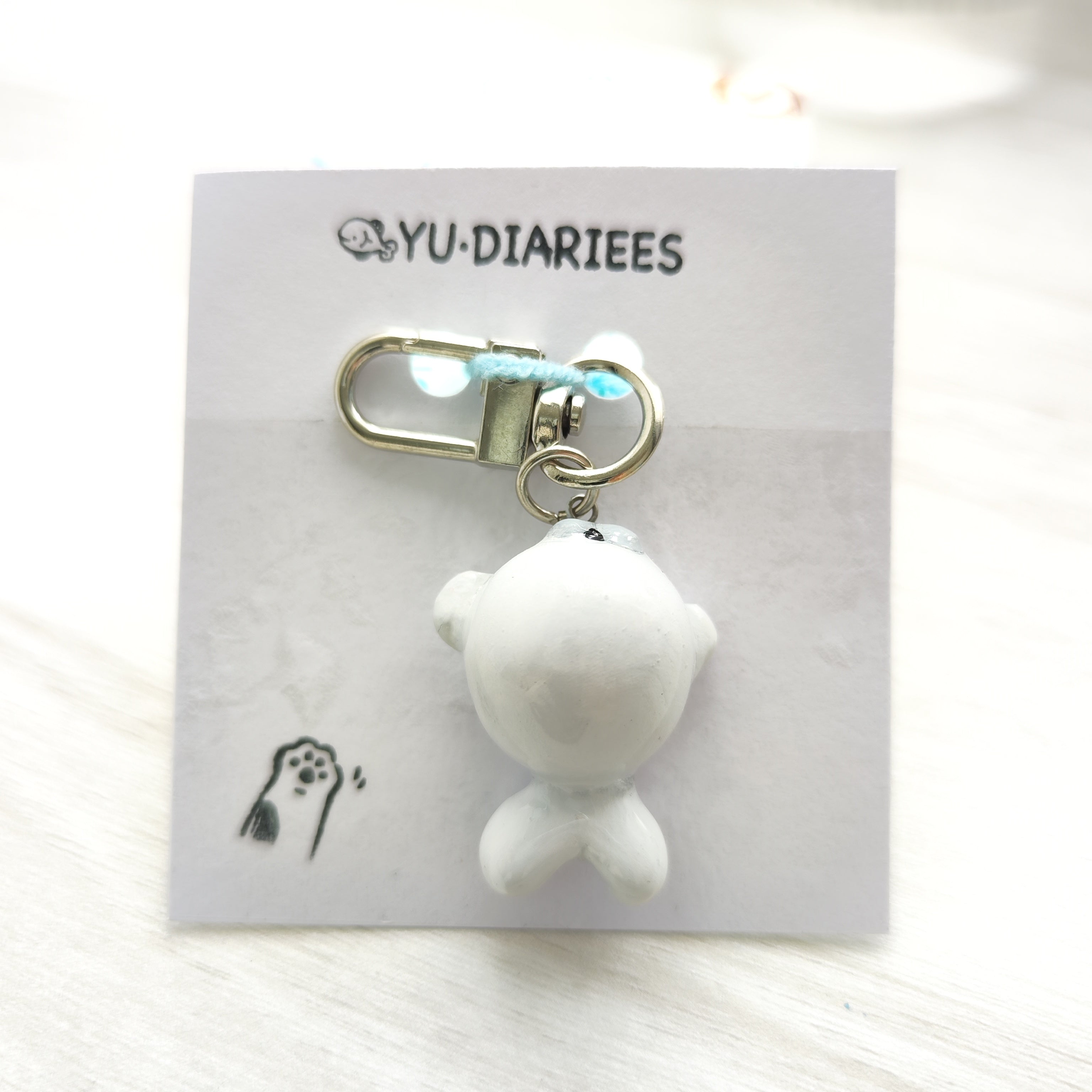 Seal Clay Charm Keyring